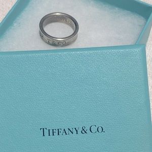 Tiffany & Co. Sterling Silver 925 Wide Band Ring. Size 10 (62.5mm).